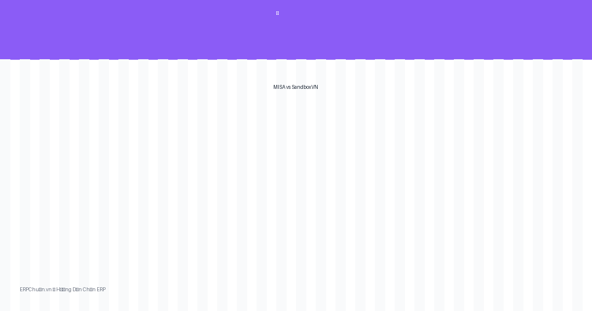 MISA vs SandboxVN — So sánh phần mềm kế toán và ERP